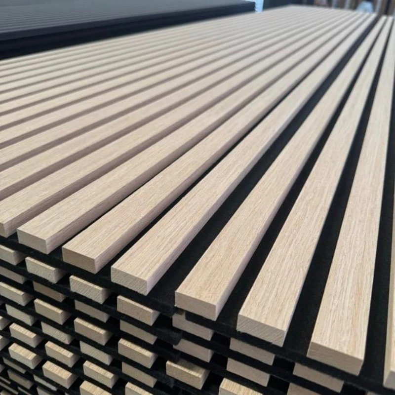 Acoustic Panel Tech Wood Veneer UV Coating factory